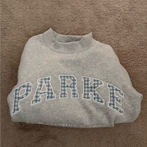 Stoney Clover x Parke Gray and Blue Women's Mockneck